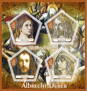 Stamps. Art. Albrecht Durer   2019 year 1+1 sheets perforated