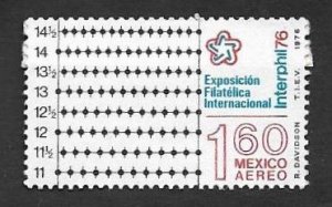 SD)1976 MEXICO 76th INTERNATIONAL PHILATELIC EXHIBITION -PHILADELPHIA, PERFORA