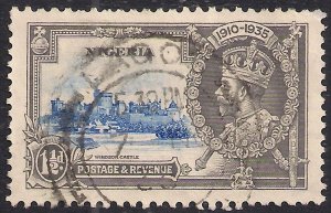 Nigeria 1935 KGV 1 1/2d Silver Jubilee used SG 30 ( C171 )