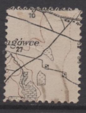 Latvia   Scott#  2  used  map  on back