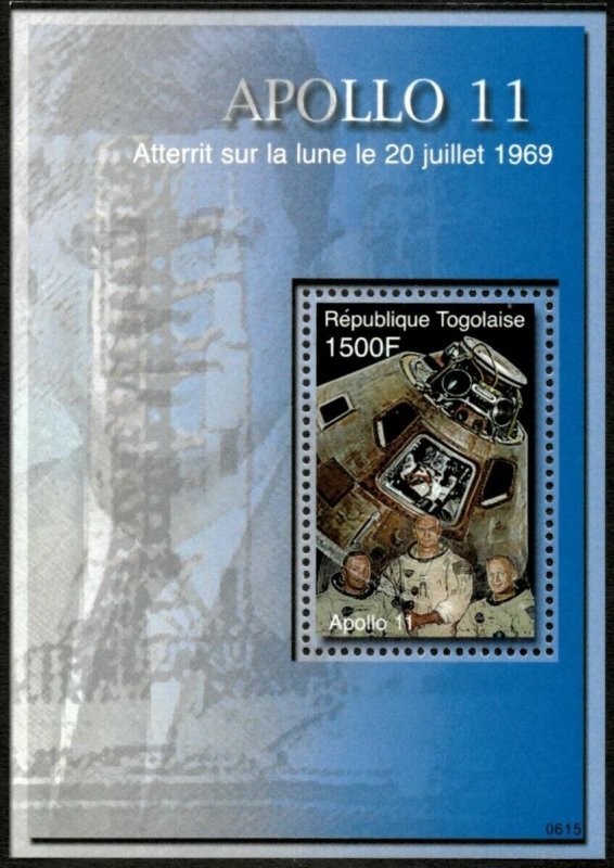 Togo 2006 - Neil Armstrong, Apollo 11, Space - Souvenir Sheet - Scott 2038 - MNH