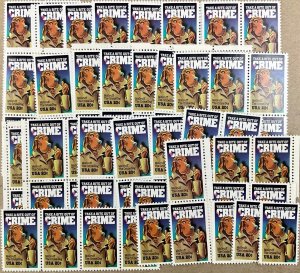 2102 Crime Prevention, McGruff Crime Dog  100 MNH 20 c stamps FV $20.00  1984