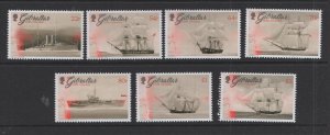 Gibraltar #1604-10 (2017 Ships set) VFMNH CV $18.00