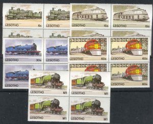 Lesotho 1984 Trains Block MUH Lot7788