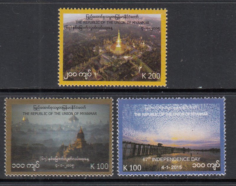 Burma 414-416 MNH VF