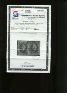 1 Franklin Used Pair Pos 79-80R1 Type A Double Transfer with PSE Cert (Bz 450) 