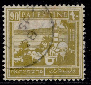 PALESTINE GV SG101, 90m bistre, USED. Cat £65.