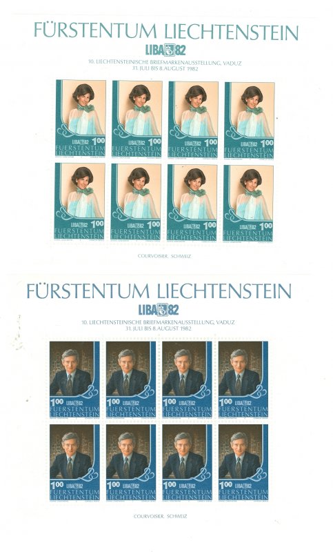 Liechtenstein #735-736  Multiple