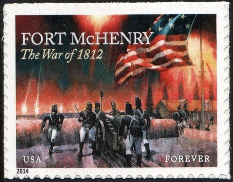 SC#4921 (49¢) War of 1812: Fort McHenry Single (2014) SA