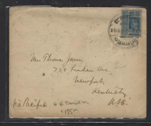 THAILAND (P0512B) RAMA 1918 15 ATTS VIA HONG KONG B/S TO USA