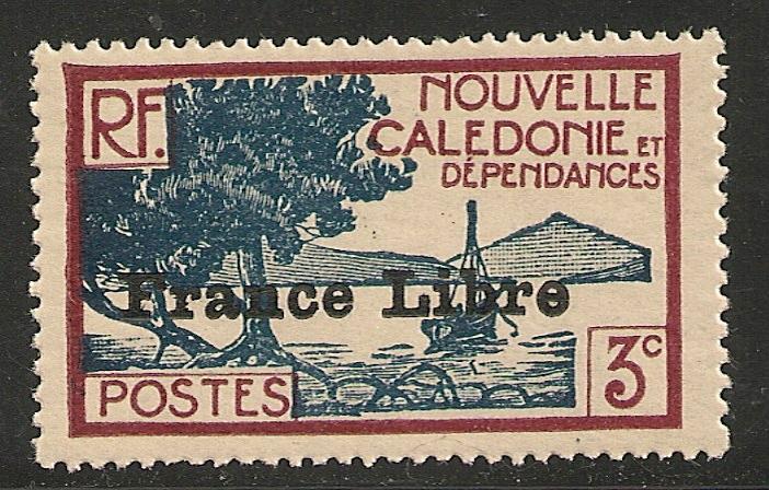 New Caledonia #219 VF MNH - 1941 3c Ship French Libre