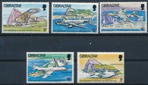 [I405] Gibraltar 1978 Planes good set of stamps very fine MNH