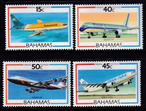 Bahamas C5-C8 Airplanes MNH VF