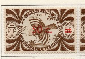 New Caledonia 1938-46 Early Issue Fine Mint Hinged 50c. Surcharged 193566