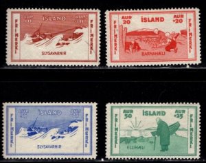 Iceland -  #B1 - B4 charitable Organizations set/4 - MH