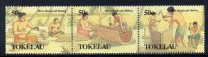 Tokelau 1990 Men's Handicrafts perf set of 6 (two strips ...