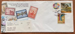 United Nations #269/305/634 First Day Cover Addressed 10/29/1993 L42