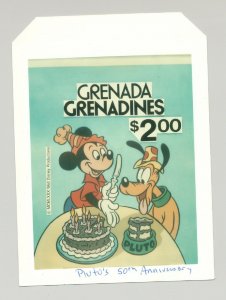 Grenada Grenadines #428 Disney 1v Oversized Photo Proof