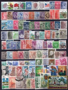 100 Different used stamps