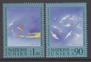 UN Geneva 327-328 MNH VF