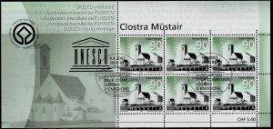 Switzerland 2003,Sc.#1158-62 used Full sheets UNESCO World Heritage