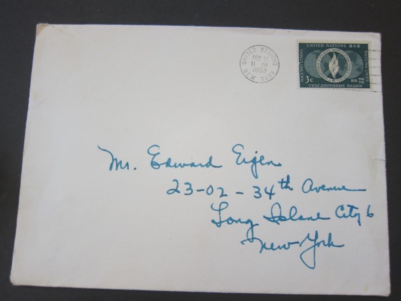 United Nations (NY) 1953 & 1962 Cover