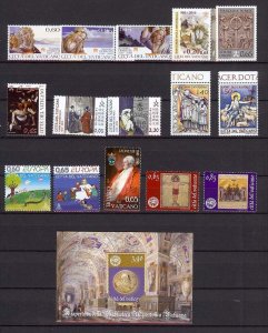 2010 Vatican City - Sc# 1434-1459 - Complete year set - MNH