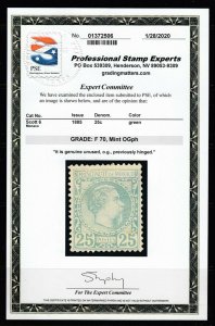 Monaco #6 Kings (Mint Hinged) PSE Certificate cv$700.00