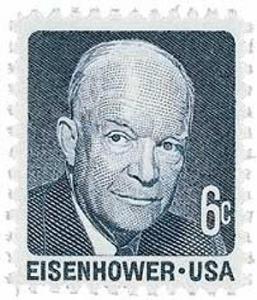 US #1393 Stamp - 1970 6c Dwight D. Eisenhower - MINT OG.