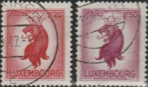 Luxembourg, #239-240 Used  From 1945