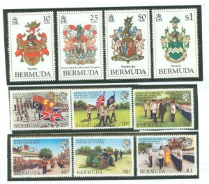 Bermuda #423-428/433-436 Mint (NH) Single (Complete Set)