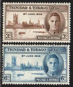 Trinidad & Tobago Sc #62-63 Mint Hinged