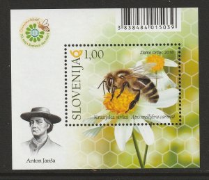 SLOVENIA #1282 WORLD BEE DAY S/S MNH