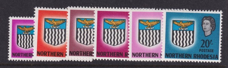 Northern Rhodesia, Scott 83-88 (SG 83-88), MLH/HR