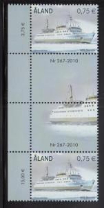 Aland 2010 MNH Scott #301-#302 Ferries Skandia, Prinsessan Gutter pairs with ...