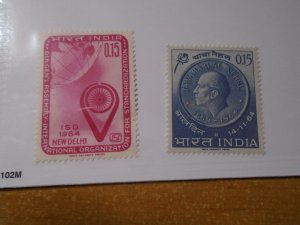 India  #  392-93   MNH