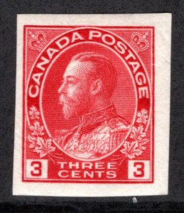 138, Scott, 3c, KGV Admiral, MNHOG (Gum Poor), F, Imperforate Issue, 1924