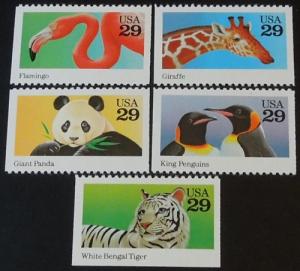 1992 29c Wild Animals Scott 2705-2709 Mint NH