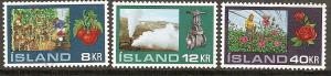 Iceland  Scott  443-445  MNH  Complete