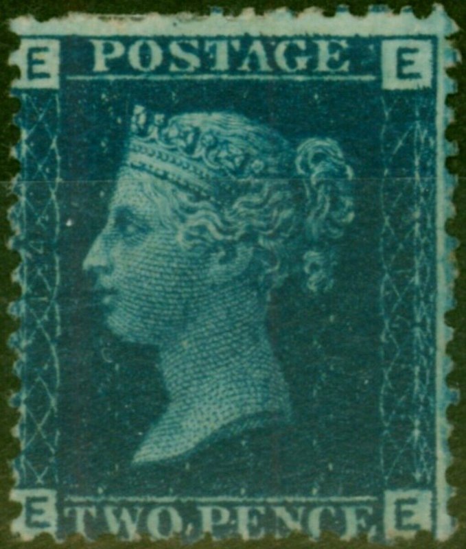 GB 1869 2d Deep Blue SG47 Pl.14 (E-E) Fine & Fresh Unused