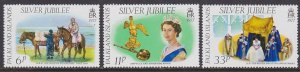 254-56 Falkland Islands Silver Jubilee MNH