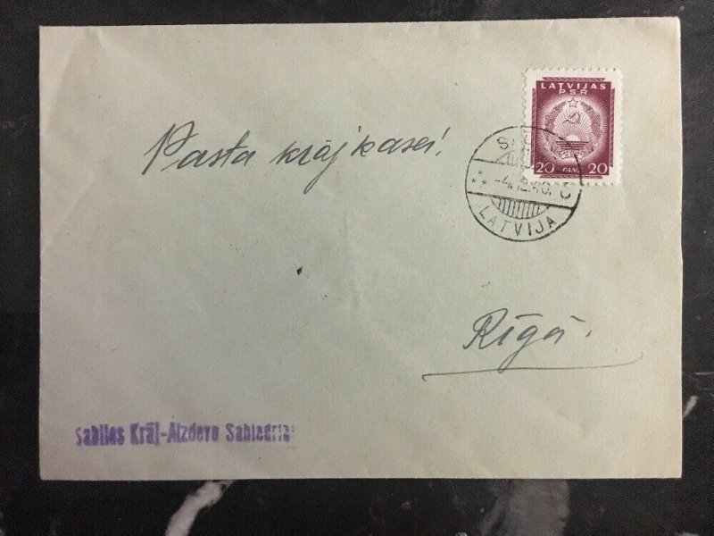 1940 Sabiles Latvia cover To Riga