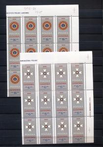 POLAND 1984 Medals Blocks MNH 48 stamps (Go 739