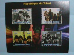 ​CHAD STAMP:2012 THE BEATALES MNH STAMP SHEET.#2