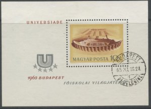 HUNGARY Sc#1704 1965 College Championships Souvenir Sheet Used