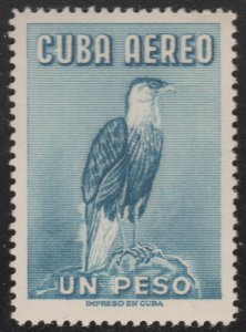 1962 Cuba Stamps  C235 Birds Northern Caracara Blue MNH