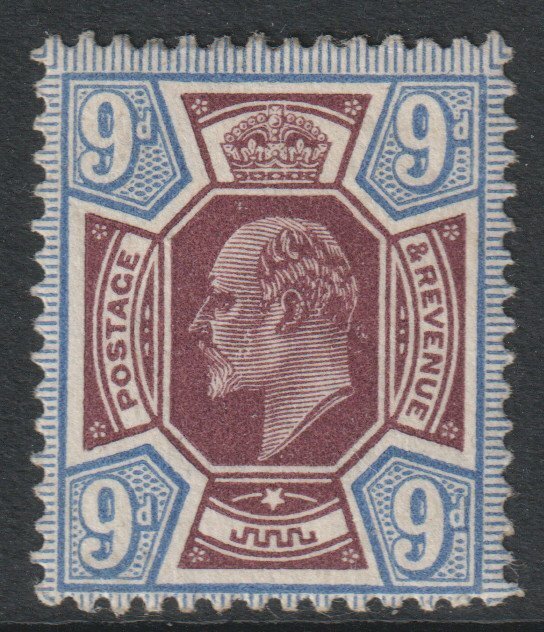 GB Scott 136 - SG307, 1902 Edward VII 9d MH*