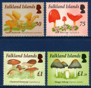 FALKLAND ISLANDS 2014 Mushrooms; Scott 1114-17, SG 1288-91; MNH