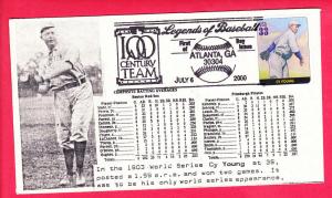 #3408 Cy Young -   Baseball - LEB Cachet