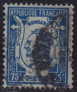 France - 1924 - Scott #219 - used - Ronsard Poet